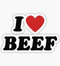 I love beef Sticker
