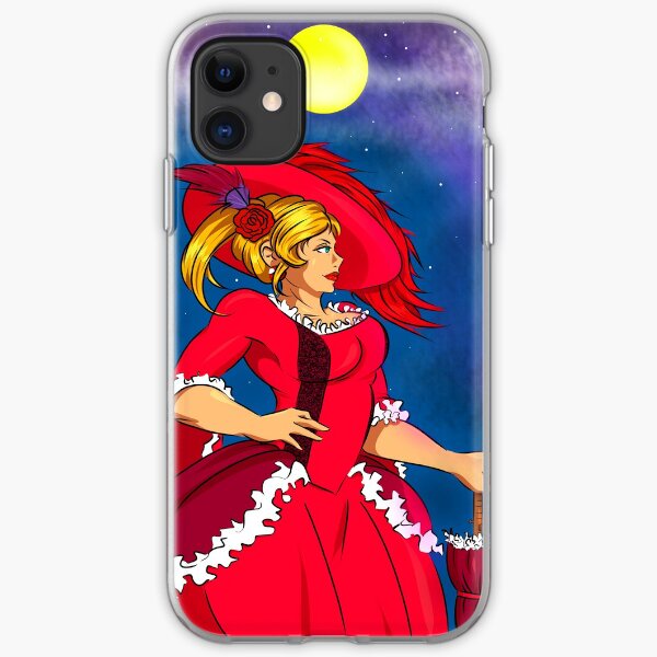 Dama bajo la luna Funda blanda para iPhone