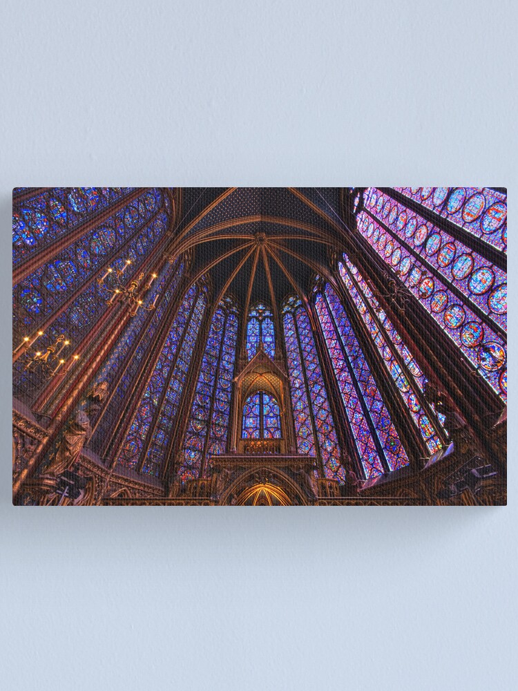 Sainte Chapelle Paris Canvas Print By Geezapeek Redbubble