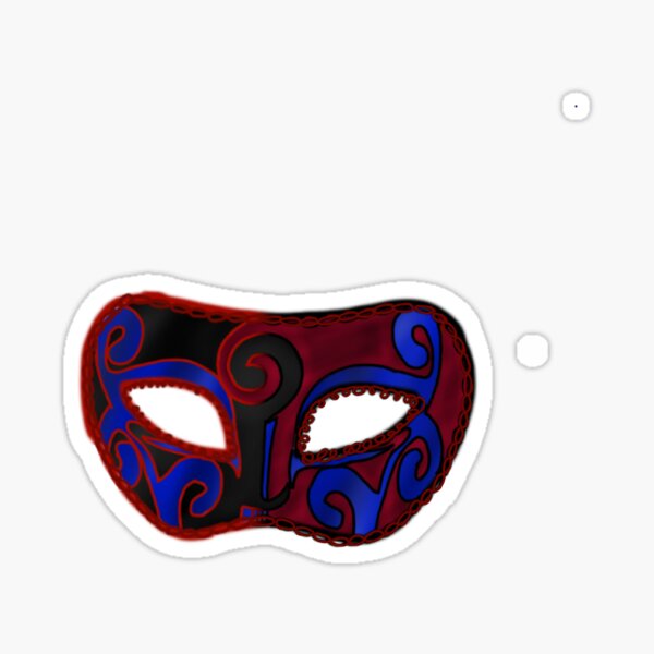 Item preview, Red Black & Blue Masquerade Mask  designed and sold by LieutenantAmoo.