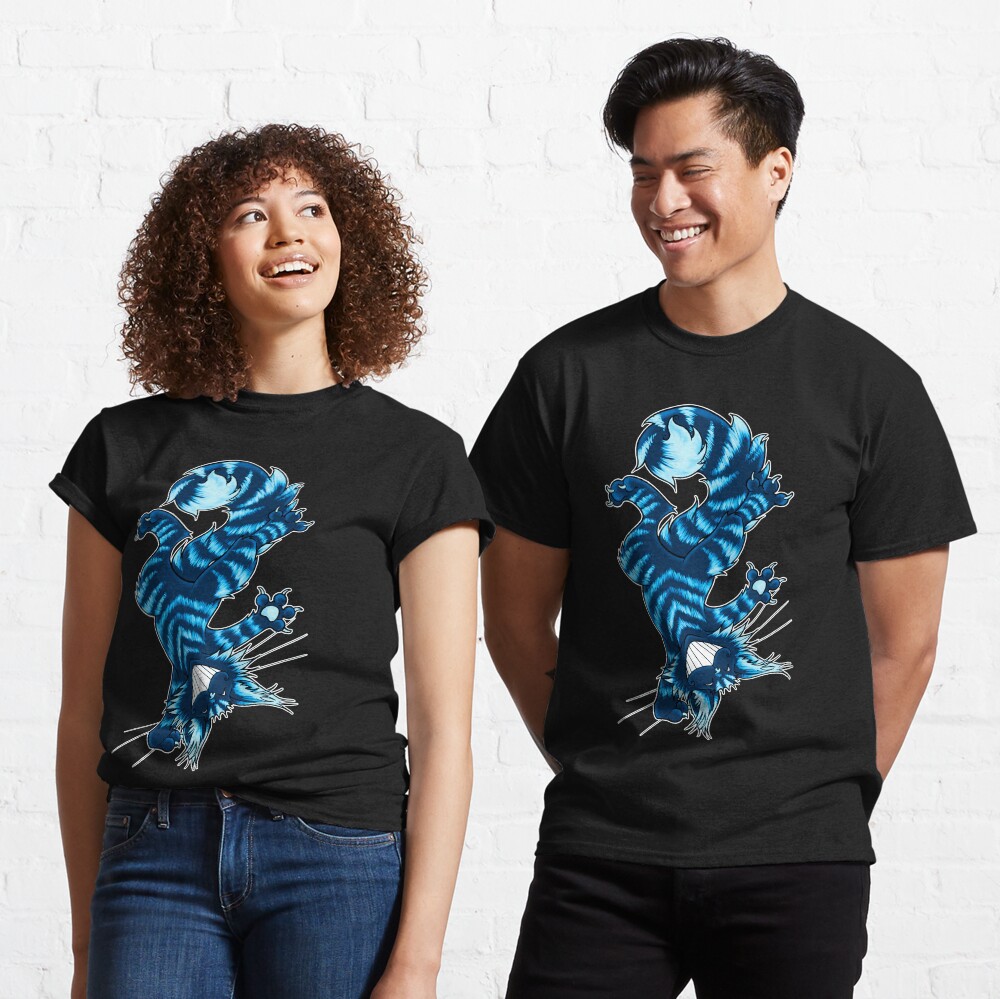 Blue Funky Cat Classic T-Shirt