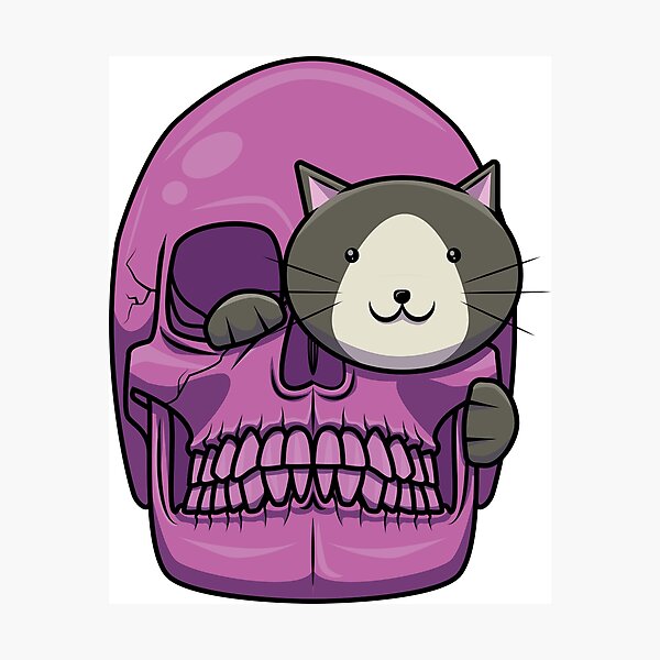 Item preview, Skull Cat designed and sold by IDIVAGANTE.