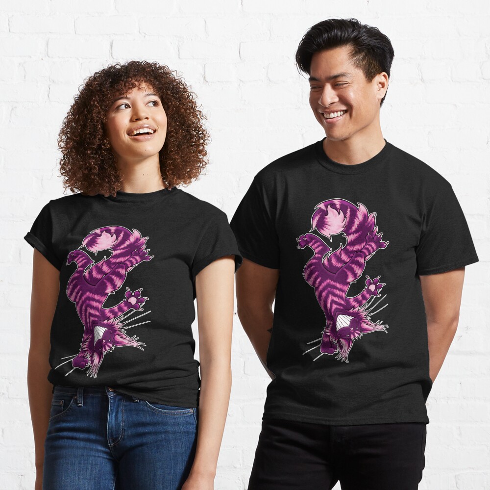Purple Funky Cat Classic T-Shirt