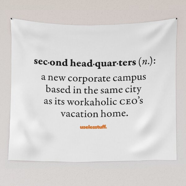 Item preview, 16678-02-BLT – Uselesstuff® Dictionary – Second Headquarters – CEO (Black) designed and sold by Uselesstuff.