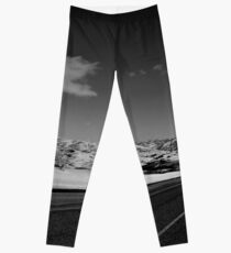 Schneeland in Schwarzweiss Leggings