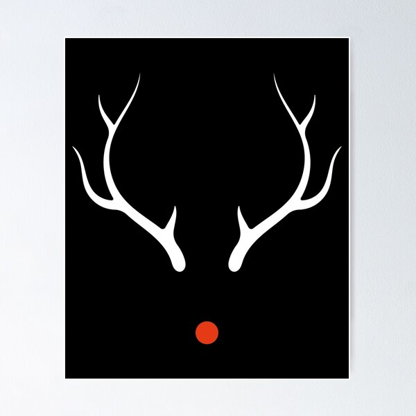 Item preview, Reindeer Antlers and a Red Nose Christmas Humor designed and sold by SassyYetClassy.
