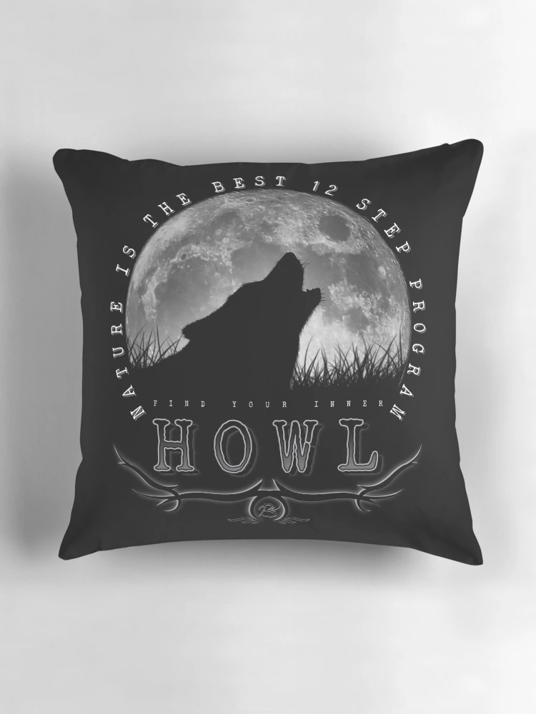 Thumbnail 3 of 4, Pillow, Find Your Inner Howl designed and sold by Bartrand Design Studio.