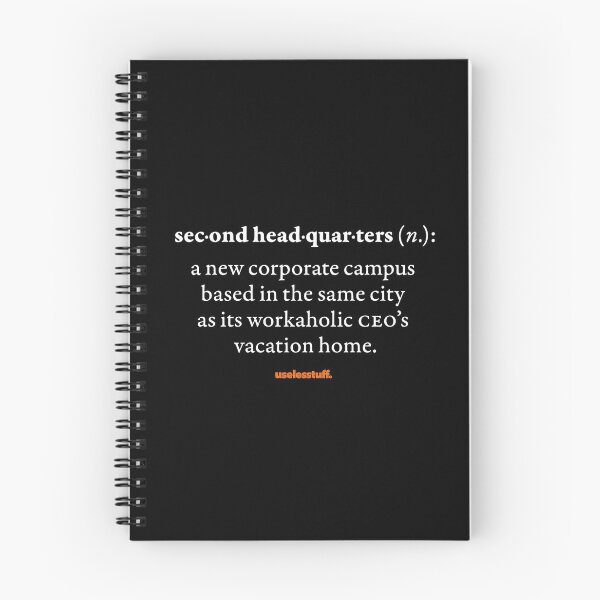 Item preview, 16678-02-BDK – Uselesstuff® Dictionary – Second Headquarters – CEO (White) designed and sold by Uselesstuff.