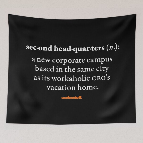 Item preview, 16678-02-BDK – Uselesstuff® Dictionary – Second Headquarters – CEO (White) designed and sold by Uselesstuff.