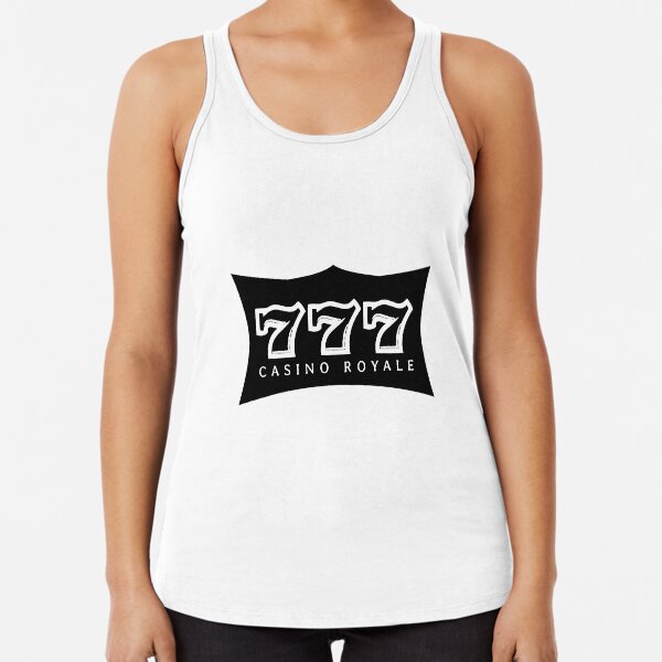 777 - CASINO ROYALE (b) Racerback Tank Top