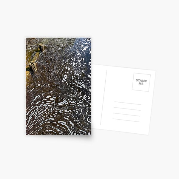 Swirling river waters Postcard