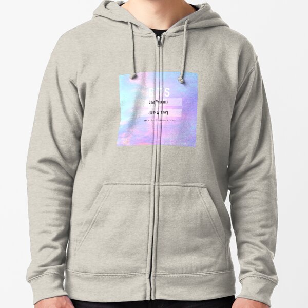 Bts love yourself outlet pastel hoodie