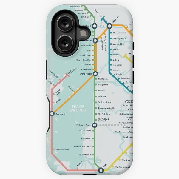 Item preview, Subway Map - Northwestern Faerûn designed and sold by Tony Black.