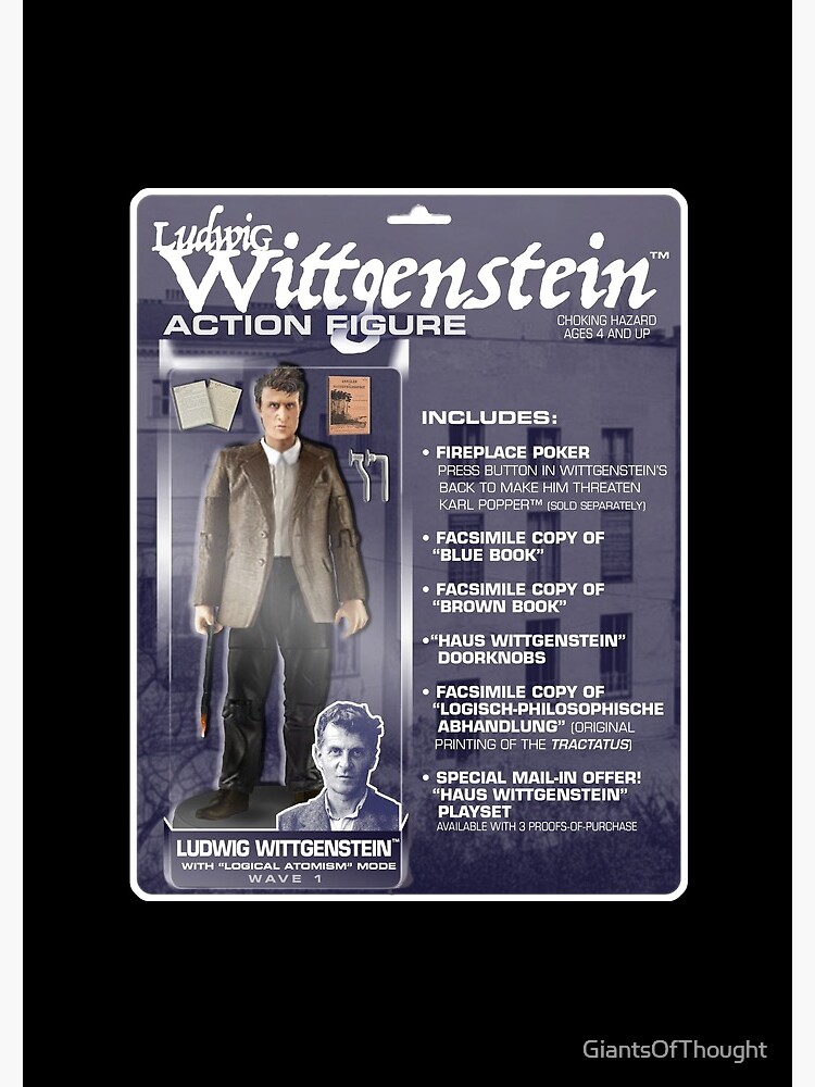 Ludwig Wittgenstein Action FIgure Spiral Notebook for Sale by  GiantsOfThought