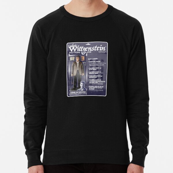 Ludwig Wittgenstein Action FIgure Lightweight Sweatshirt