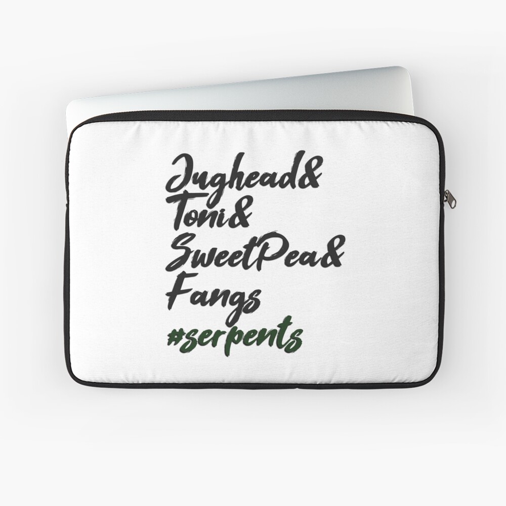 Riverdale Serpent Squad Jughead Jones Toni Topaz Sweet Pea And Fangs Laptop Sleeve By Raphaelamatias Redbubble