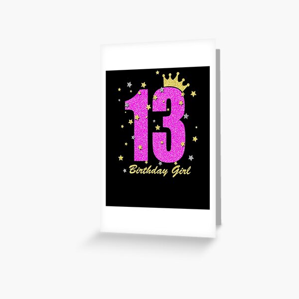 13th Birthday Cake Topper Thirteen Birthday Party Supplies Official Teenager Birthday Decorations Official Teenager Cake Topper for Son or Daughter Turning 13 Thirteen Black Script Cake Topper