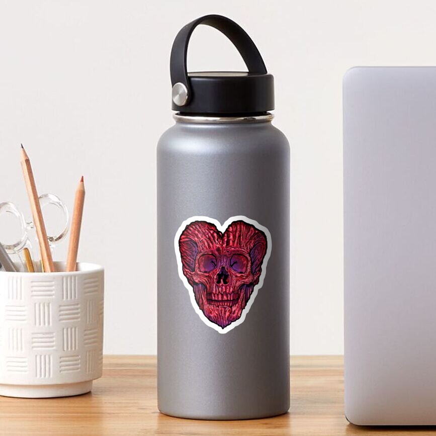 HEART SKULL Sticker