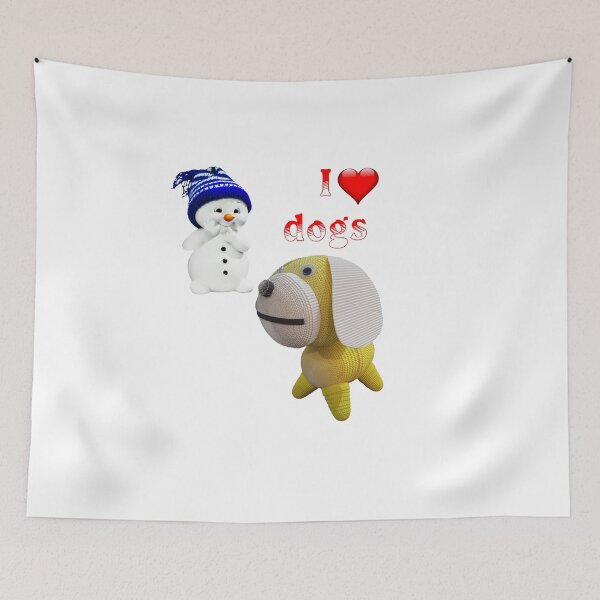 Item preview, I love dogs designed and sold by CrazyPaperCraft.