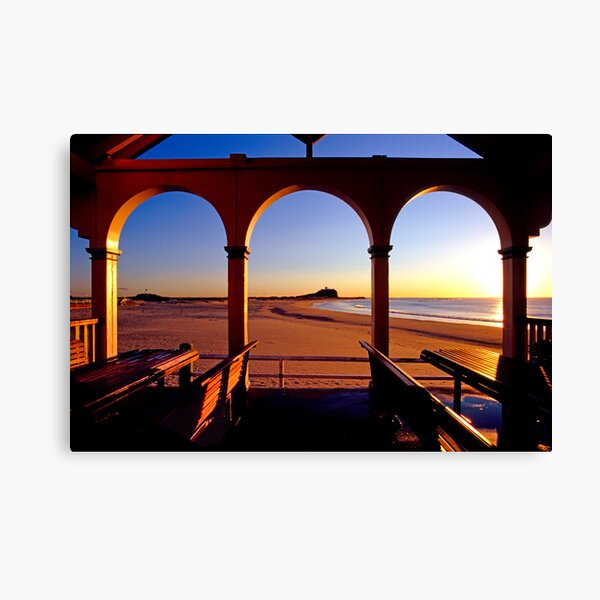 Nobbys Sunrise (From Nobbys Beach) Canvas Print