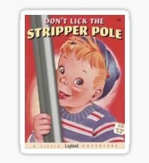 Pegatina No laves el polo stripper