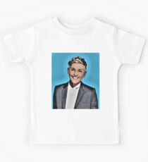Pop Art Illustration by Ellen DeGeneres Kids T-Shirt