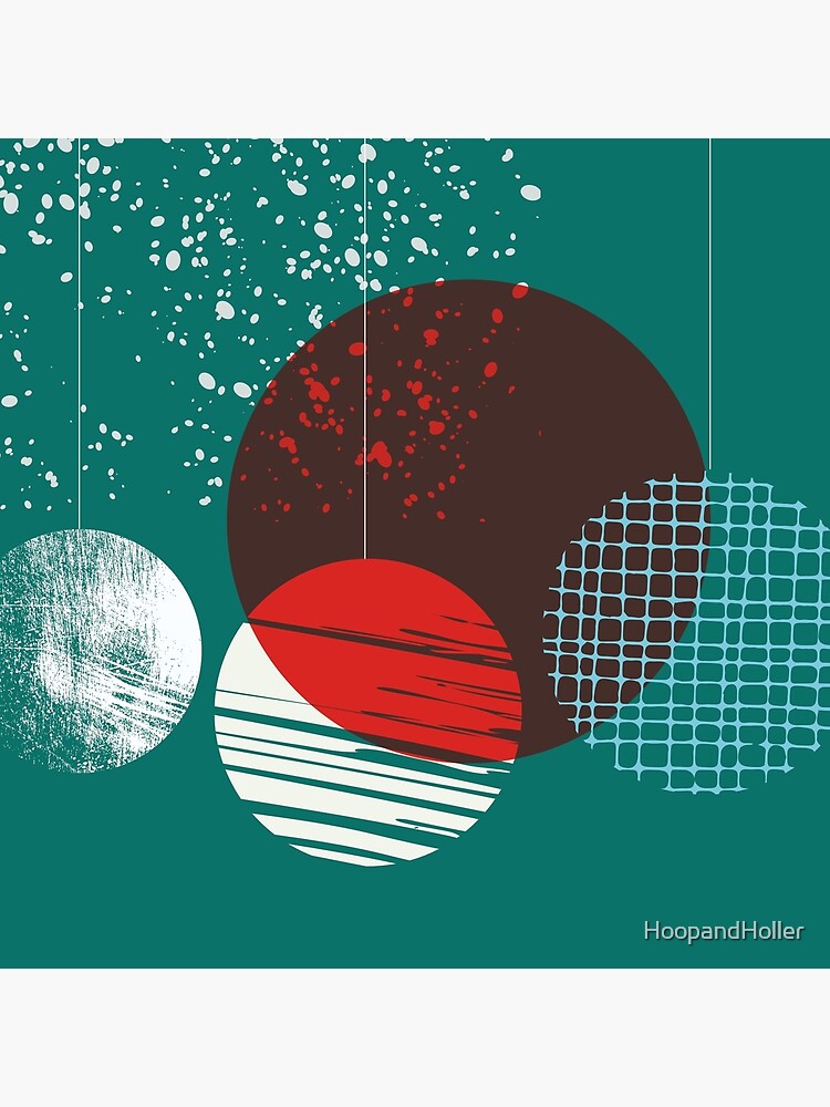 Thumbnail 4 of 4, Pillow, Geometric Christmas Baubles designed and sold by HoopandHoller.