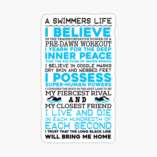 Item preview, Swimming - A Swimmers Life designed and sold by SissySnob.