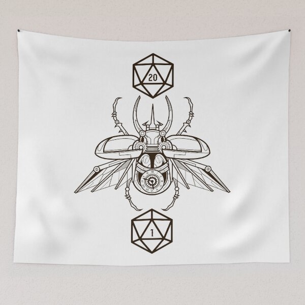 Item preview, Scarab D20 Dice Critical Hit and Critical Fail Tabletop RPG Addict designed and sold by pixeptional.