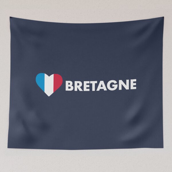 Item preview, Bretagne France Flag Heart designed and sold by lukassfr.