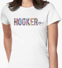 (Crochet) Hooker Women's Fitted T-Shirt