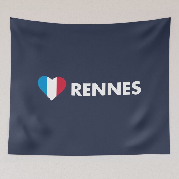 Item preview, Rennes France Flag Heart designed and sold by lukassfr.