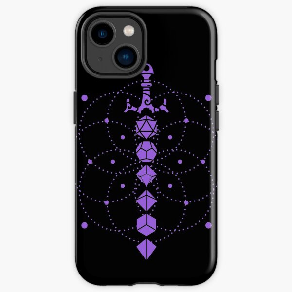 Purple Magical Dice Sword Tabletop RPG Gaming iPhone Tough Case
