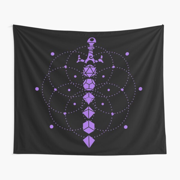 Item preview, Purple Magical Dice Sword Tabletop RPG Gaming designed and sold by pixeptional.