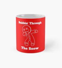 Gingerbread Man Dabbin Through The Snow Mug