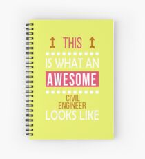 Cuaderno de espiral Ingeniero civil Impresionante Looks divertido cumpleaños Navidad