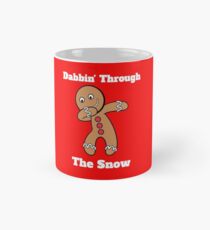 Gingerbread Man Dabbin Through The Snow Mug