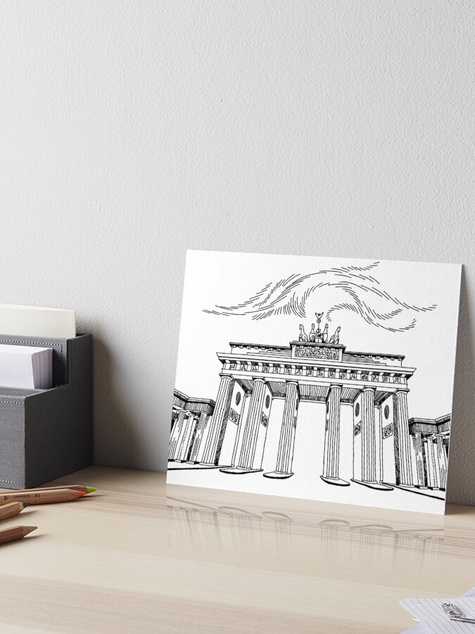 Berlin Brandenburg Gate Illustration Art Board Print By Anararan Redbubble Berlin Brandenburg Gate Illustration Art Board Print By Anararan Redbubble