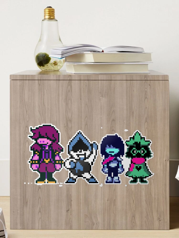 DELTARUNE - Main Characters (Suzie, Lancer, Kriss & RASIEL) Sticker -  Sticker Graphic - Auto, Wall, Laptop, Cell, Truck Sticker for Windows,  Cars