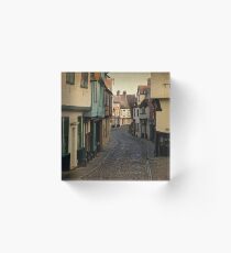 Elm Hill Norwich - Vintage style Acrylic Block