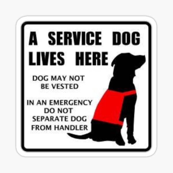Active Dogs Service Dog Vinyl Decals & Clear Working K9 Stickers
