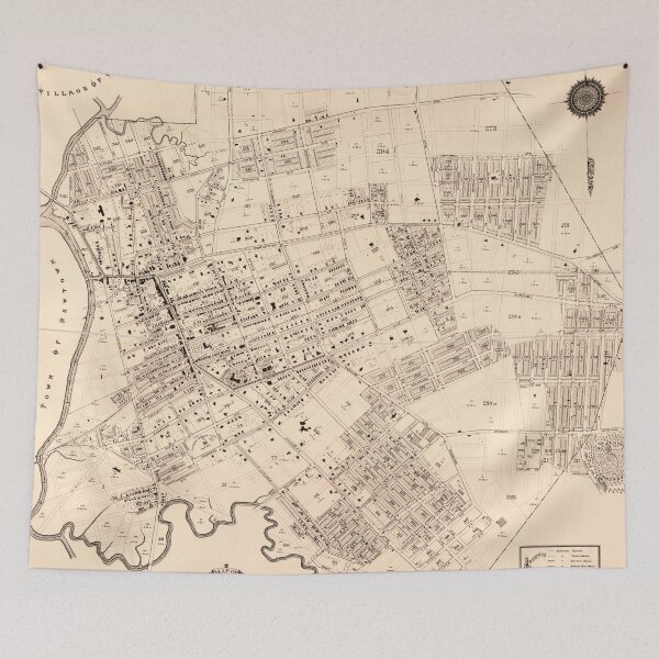 Item preview, Vintage Map of Flushing NY (1894) designed and sold by BravuraMedia.