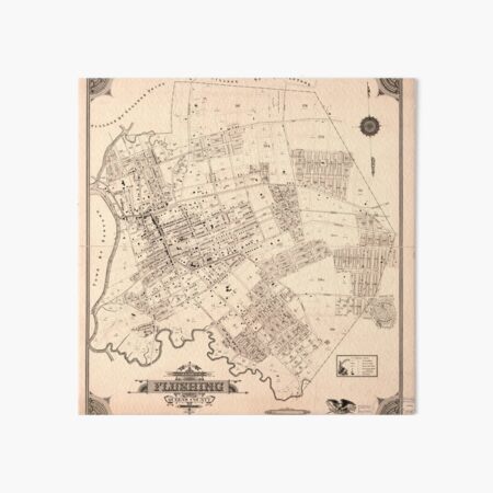 Artikel-Vorschau von Vintage Karte von Flushing NY (1894), designt und verkauft von BravuraMedia.