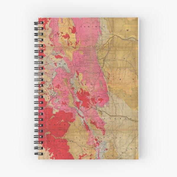 Item preview, Vintage Geological Map of Colorado (1879) designed and sold by BravuraMedia.