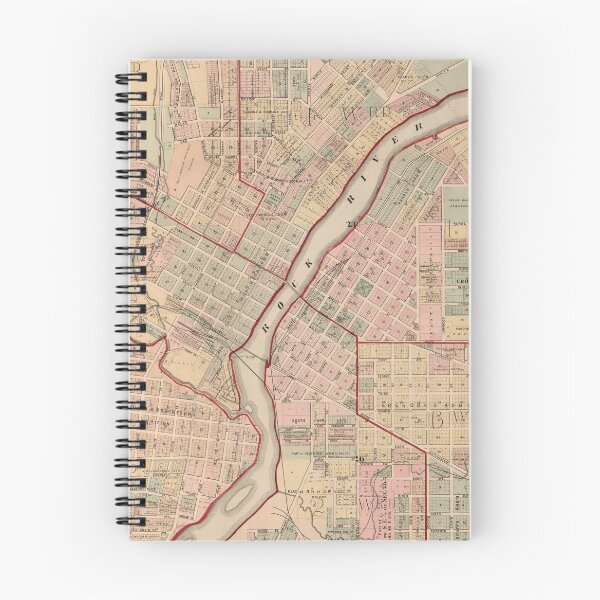 Item preview, Vintage Map of Rockford IL (1886) designed and sold by BravuraMedia.