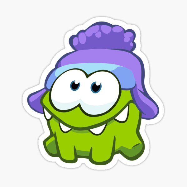 Cut The Rope Stickers Redbubble - roblox crown of om nom nom