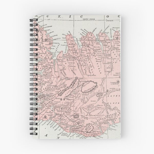 Item preview, Vintage Map of Iceland (1901) designed and sold by BravuraMedia.