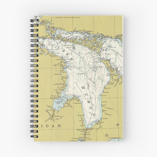 Item preview, Mapa del lago Huron (1979) designed and sold by BravuraMedia.