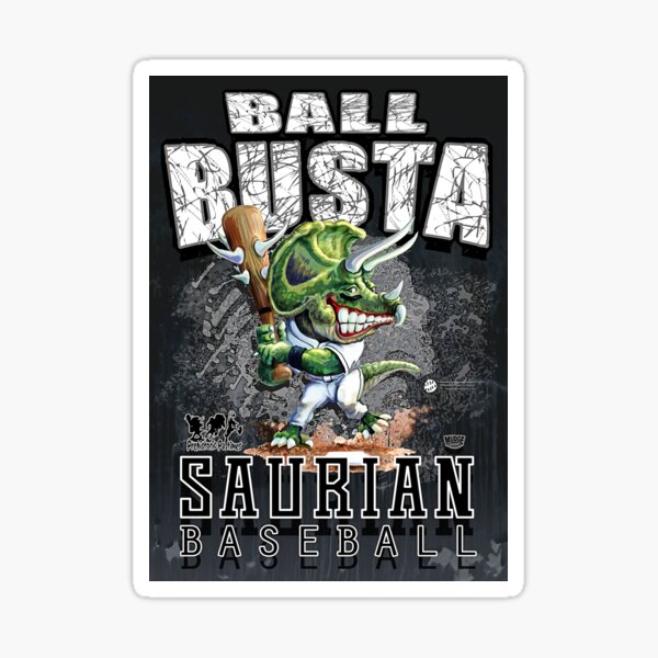 Ball Busta Dinosaur Baseball  Sticker