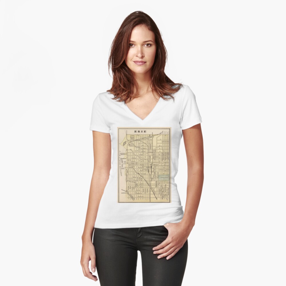 Item preview, Fitted V-Neck T-Shirt designed and sold by BravuraMedia.